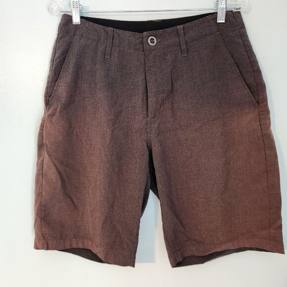 Volcom Shorts True To This Stretch Black Two Tone Faded Size 31 10" Inseam - Picture 4 of 12